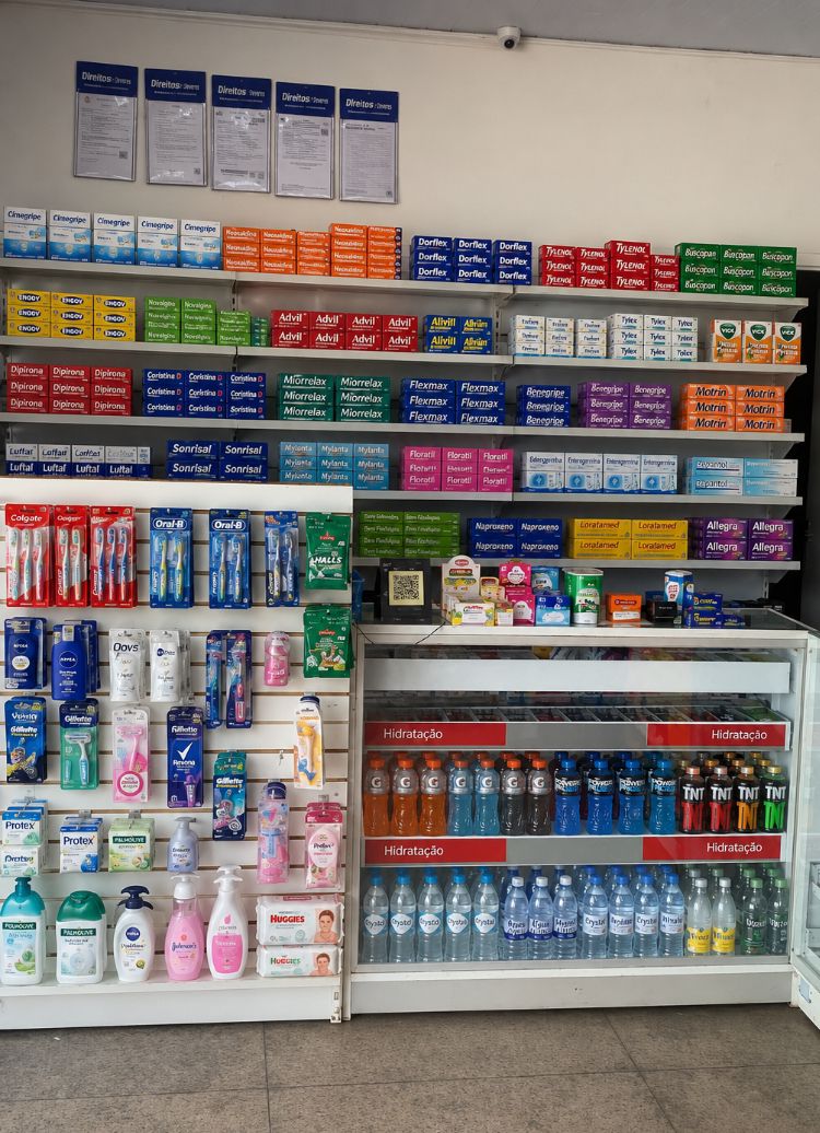 Setor de medicamentos e balcão